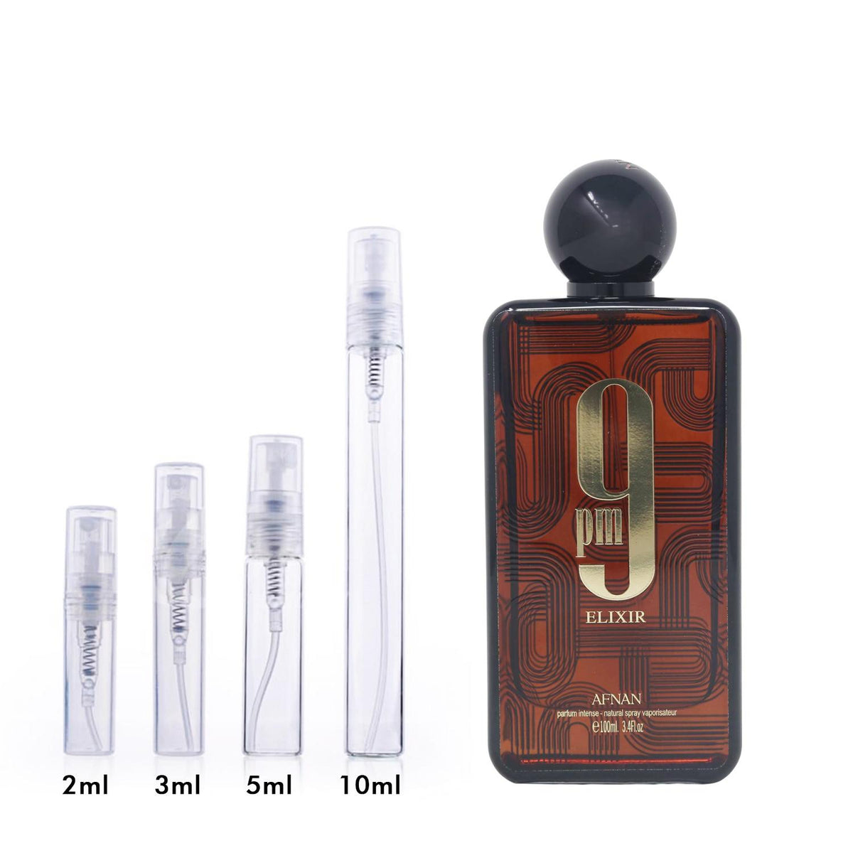 9PM Elixir by Afnan Fragrance Samples | DecantX | Scent Sampler
