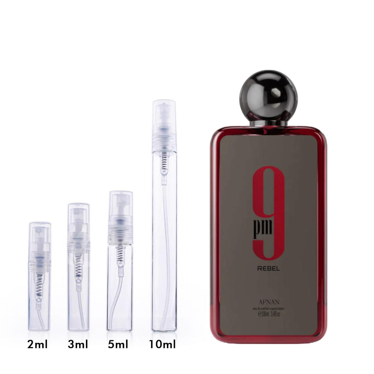 9 PM Rebel by Afnan Fragrance Samples | DecantX | Scent Sampler