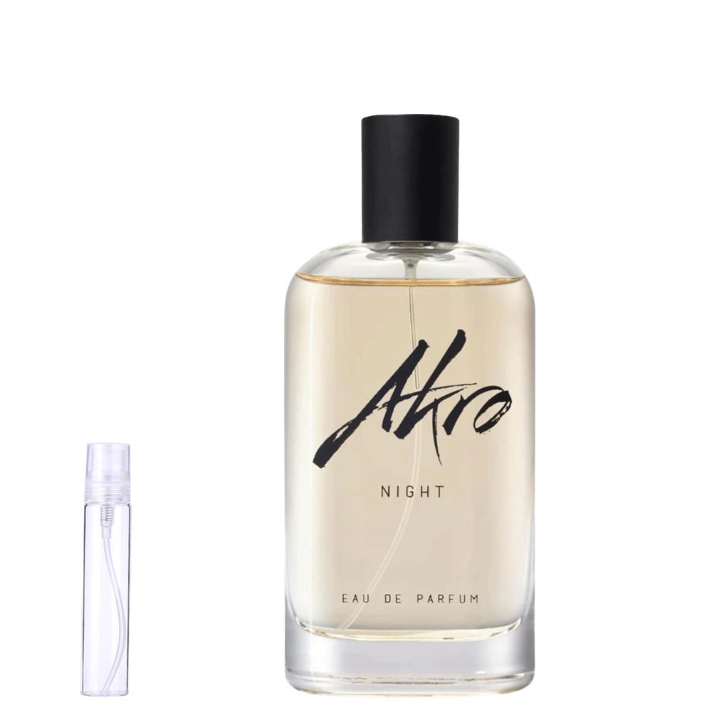 Night by Akro Fragrance Samples DecantX Eau de Parfum Scent Sampler