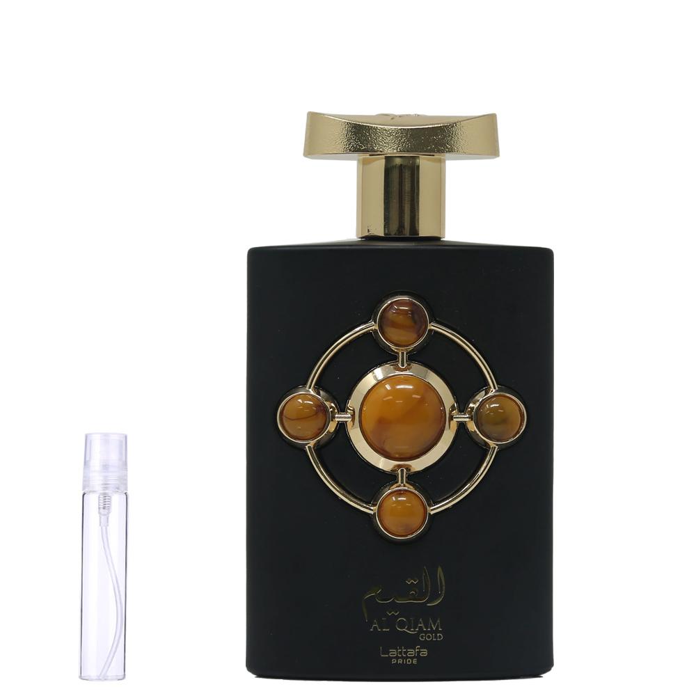 Al Qiam Gold by Lattafa Perfumes Fragrance Samples | DecantX | Eau