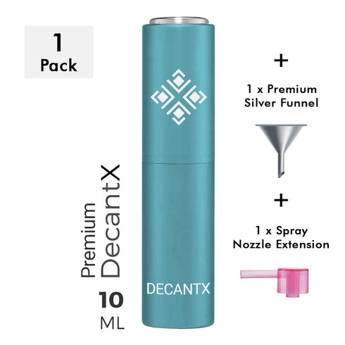 DecantX 10ml Premium Spray Atomizer - Light Blue