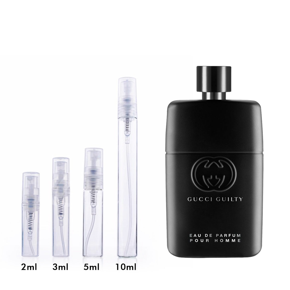 Homme Samples Gucci de Sampler Travel Parfum Atomizer Eau Perfume Guilty Scent Size | by | Pour and Fragrance DecantX