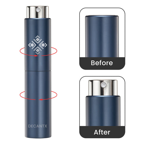 DecantX 10ml Premium Spray Atomizer - Light Blue